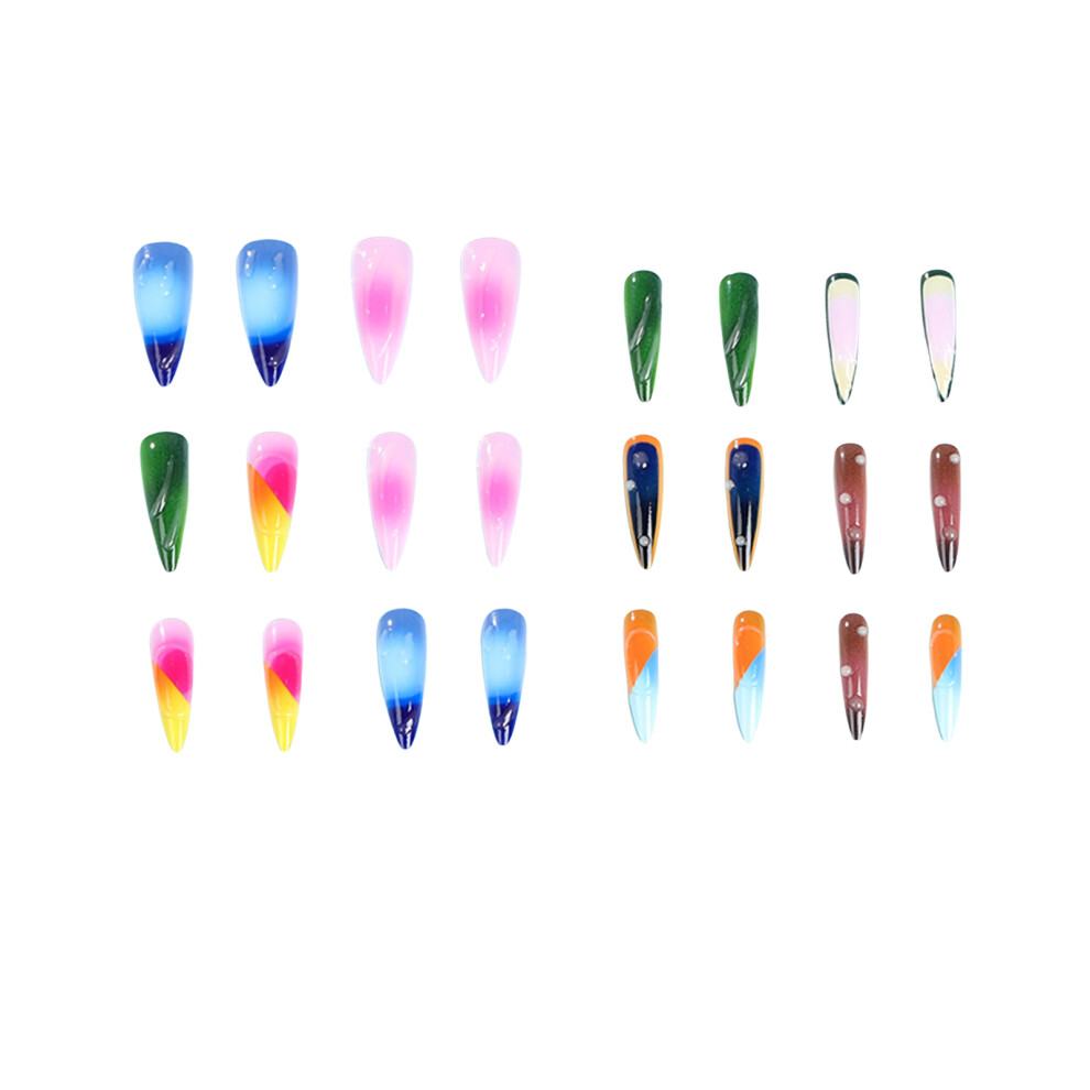 Dachuang Beauty Colorful Press-On Nails For Salon Use