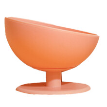 Large Pink Plastic Pet Bowl 12.7cm Diameter Anti-Overturning