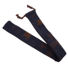 Bamboo Flute Case with Thickened Protective Padding, Washable Durable Pouch for Travel and Storage