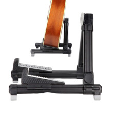 Adjustable Folding Guitar Stand A Shape with Stable Anti Slip Support for Acoustic Electric Bass Ukulele