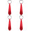 4Pièces Cravates Rouge Paillettes Décoratives Costume Performance 7
