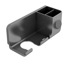 Wall Mounted Hair Dryer Holder with Waterproof Design and Cord Storage for Bathroom Cabinet