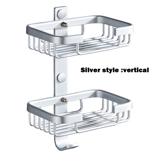 (Vertical) Sturdy Aluminum Soap Dish for Bathroom & Hotel