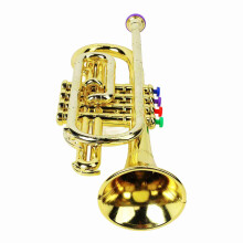 Bildungsspielzeug für Kinder: Trompete mit 4 lebendigen Farbknöpfen – Spaßiges Musikinstrument-Geschenk