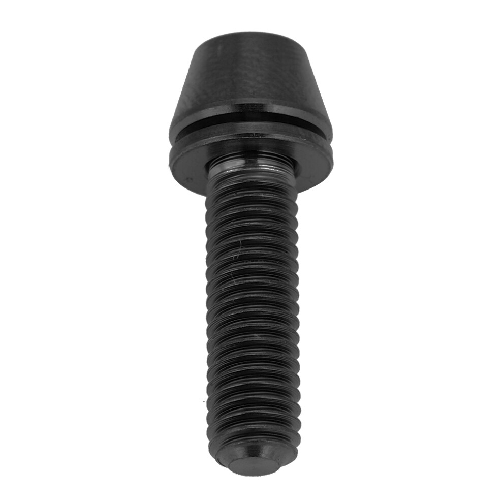 8Mm Titanium Bike Tapered Head Bolt Screw M5x18 With Washer - Black 7901388802909