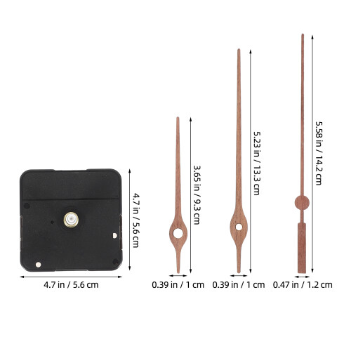 1 set diy silent quartz clock kit with wood hands for wall clocks 1