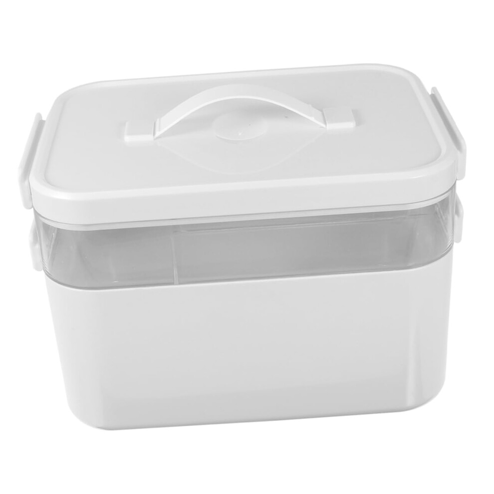 Large Capacity Pill Organizer with Handle, Travel First Aid Kit and Medicine Storage Box for Home