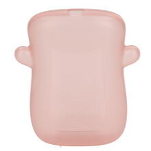 Portable Pink Squeeze Proof Flipping Box, 12x3x14cm Food & Juice Pouch