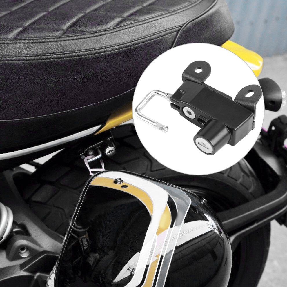 Motorcycle Helmet Lock For Ducati Scrambler 400 62 2015+ Black 3201388803208