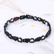 (Black) Magnetic Therapy Bracelet - Stainless Steel Health Gift