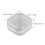 24Pcs White Transparent Plastic Storage Boxes with Lids for Family Use 2