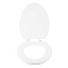 Elongated Foam Toilet Seat with Soft Cushion and Thick Lid for Comfortable Easy Installation