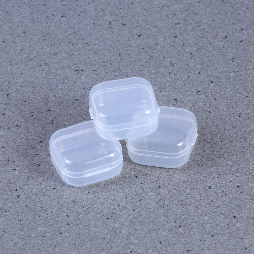 24Pcs White Transparent Plastic Storage Boxes with Lids for Family Use 2