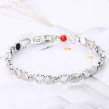 (Silver) Magnetic Therapy Bracelet - Stainless Steel Health Gift