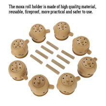 Reusable Self-Adhesive Moxa Therapy Set with 100 Sticks, 5.2x4x4.5cm