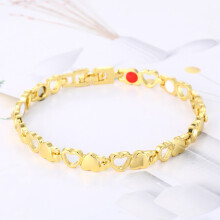 (Gold) Magnetic Therapy Bracelet - Stainless Steel Health Gift