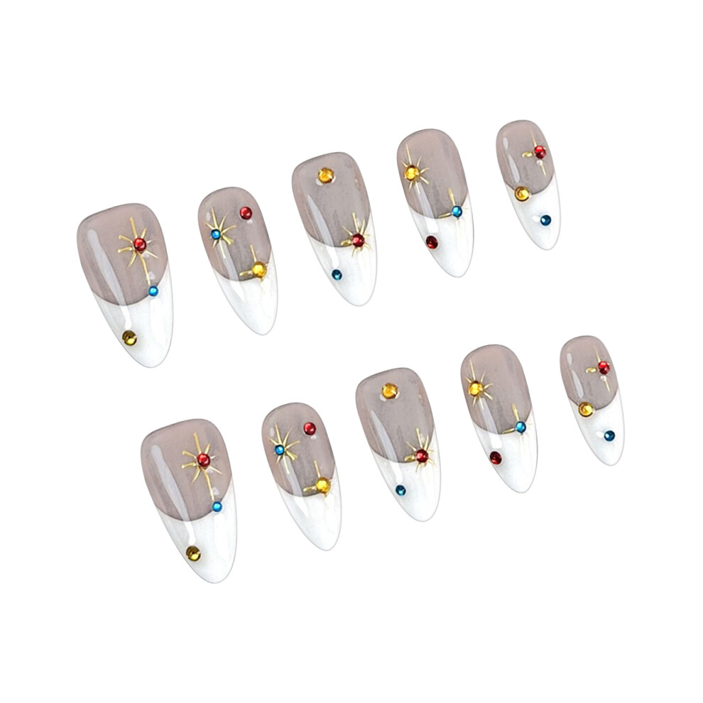Reach-Tools (S) Glossy Rhinestone False Nails For Beginners & Bloggers