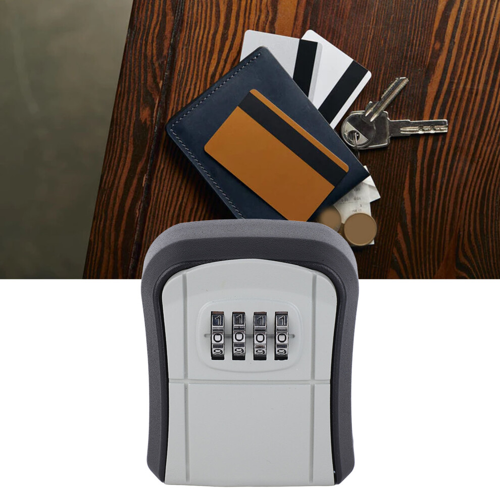 Aluminium Alloy Wall Mount Security Key Lock Box, Large Capacity 3101388802358