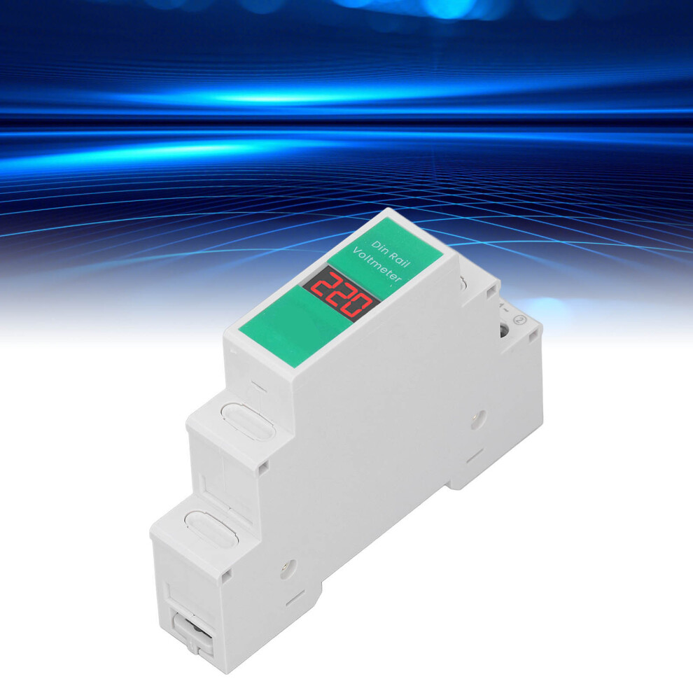 Ac Voltage Digital Meter Tongou 1 Phase Lcd 60Â450V Din Rail Voltage Monitor 8771388806189