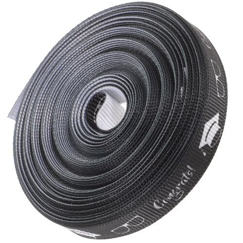 5Pcs Long Black Polyester Ribbon for Gift Wrapping and Party Decor 1