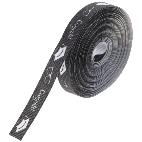 5Pcs Long Black Polyester Ribbon for Gift Wrapping and Party Decor 2
