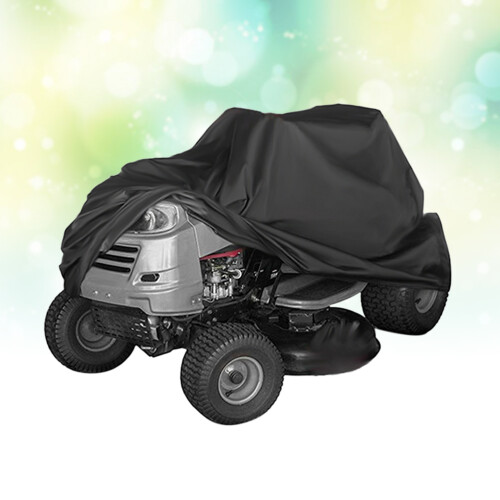 Black Waterproof Grass Machine Cover Durable Outdoor Protector 1