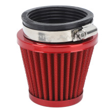 Universal 50mm Red Heavy Calibre Air Intake Filter for Off-Road Bikes