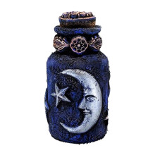 Retro Decorative Bottles, Retro Decorative Ornaments, Celestial Decor Moon,Apothecary Jar Potion Bottle B
