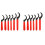 12 Pieces Spanner Wrench Set Adjustable Coilover Wrench Spanners Hook Wrenches Tools Coilover Wrench Steel Spanner 1