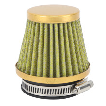 Universal 50mm Heavy Duty Air Intake Filter for Off Road ATV Dirt Bike Gold