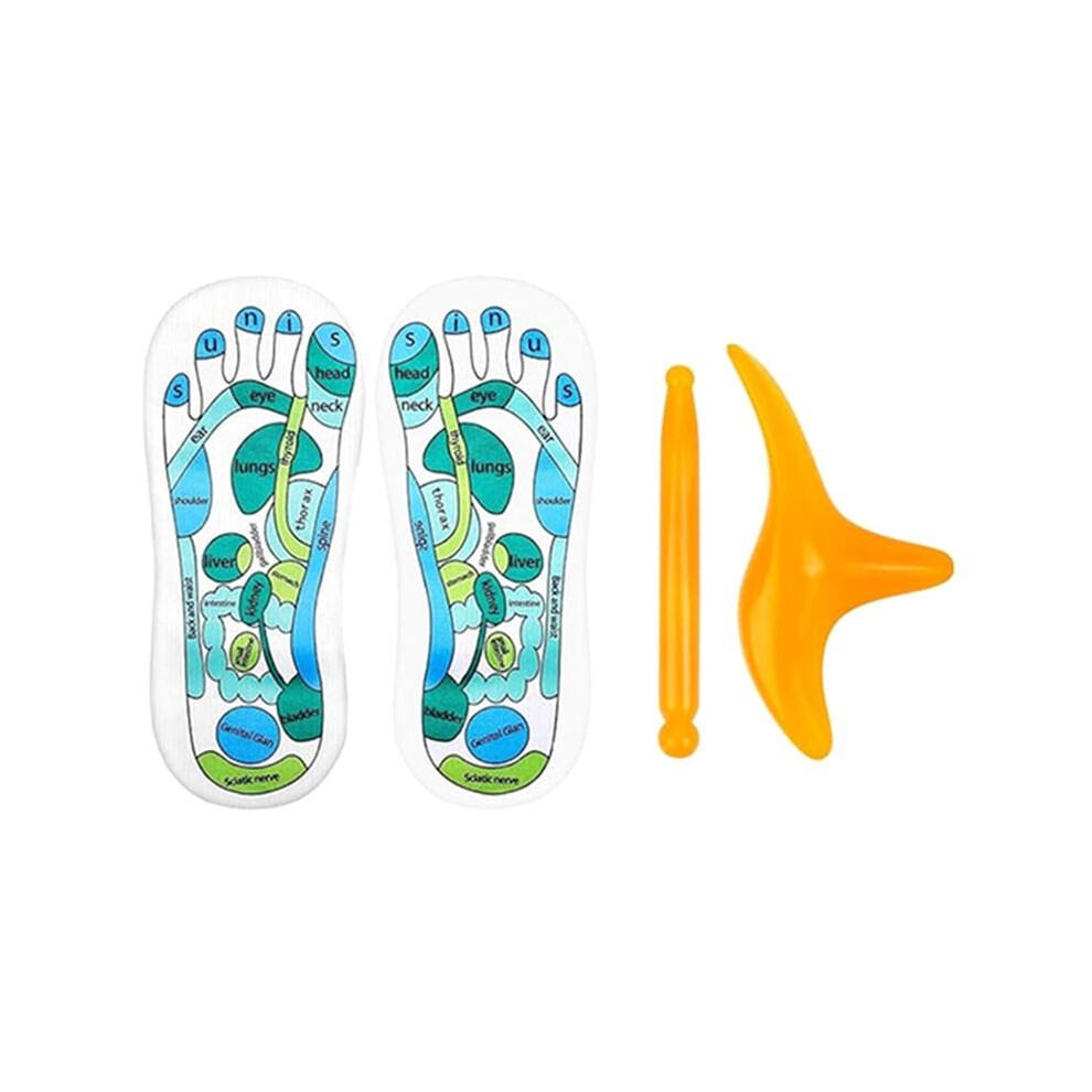 Brecantia Acupressure Socks In Reflex Zone, Socks With Massage Sticks In Reflex Zone Of Two Feet, Simple Foot Massage In Reflex