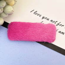 (1) Non-Slip Plush Hair Clip Barrettes DIY Styling