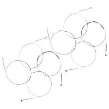 8pcs Steel Violin Strings Set for Beginners, Durable Construction and Clear Balanced Tone