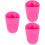 3Pcs Rosy Silicone Saxophone Protector Case Easy Assembly and Carry 6