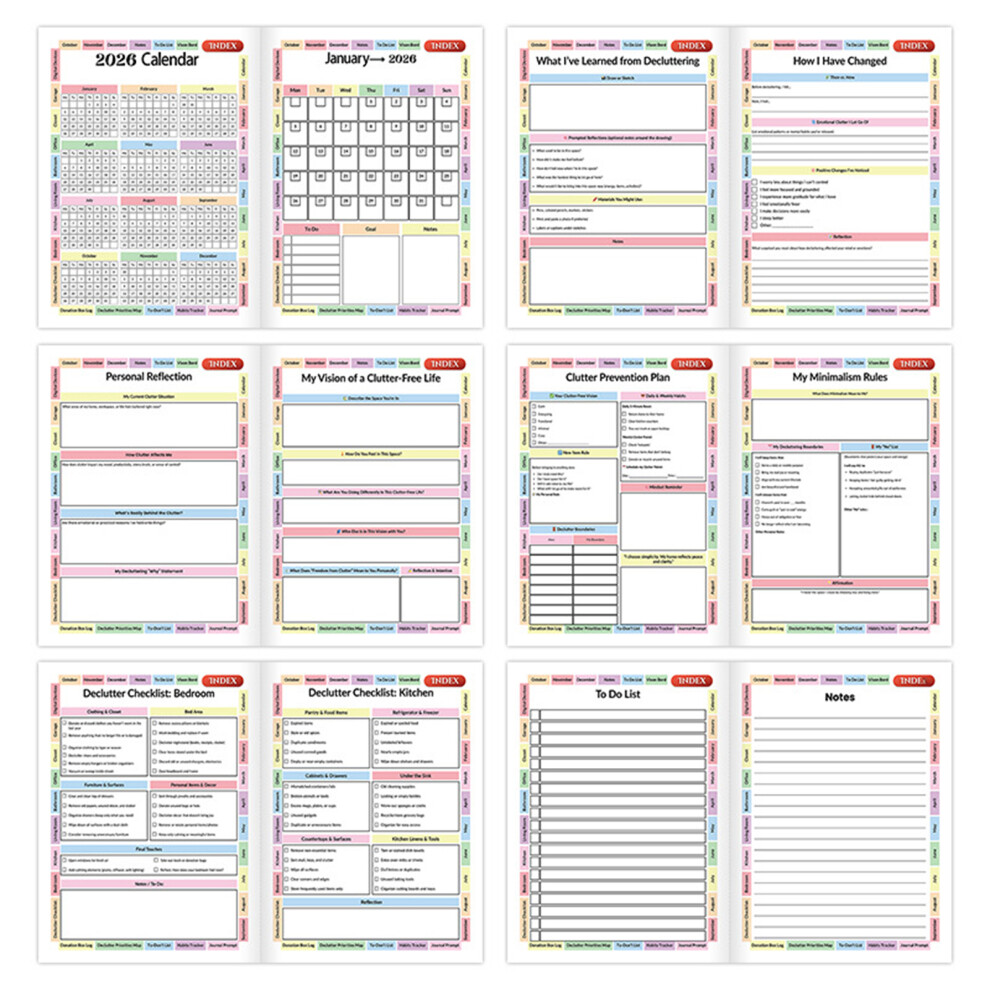 Photos - Notebook Declutter Journal Planner for Home & Office (2026)