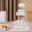 4Pcs Stable White Plastic Cake Holding Columns for Dessert Table 6