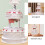 4Pcs Stable White Plastic Cake Holding Columns for Dessert Table 8
