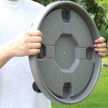 (Gray, 400) Rolling Plant Stand with Wheels for Garden Pots