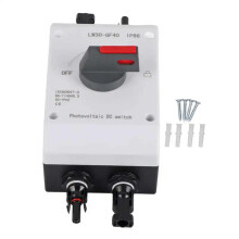 Solar DC Isolator Switch 1500V DC 32A IP66 Waterproof PV Disconnect for RV Solar, 4P Set