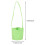 6Pcs Durable Canvas Cup Holder Tray Handheld Coffee Sleeve Light Green 3