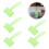 6Pcs Durable Canvas Cup Holder Tray Handheld Coffee Sleeve Light Green 6