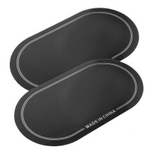 Bass Drum Patch Dual Pad Set with Reinforced Kick Protection and Tone Dampening for Extended Head Lifespan