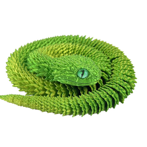 3D Viper Multi-Joint Móvel 3D Snake Flexível Articulado Figura Modelo Presente Presente 3D Presente F