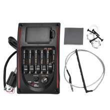 Acoustic Guitar Preamp with 5Band EQ and BuiltIn Tuner, Folk Guitar Tone and Volume Control