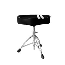 Drum Throne Chair with Adjustable Height and Stable Stainless Steel Legs for Musicians