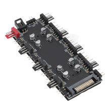 Hub ARGB PWM 2-in-1 8 Vie, 5V 3PIN & 12V 4PIN, Alimentazione SATA