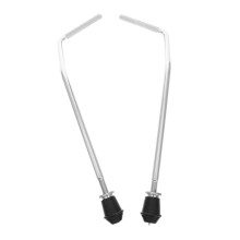 Bass Drum Stand Feet Silver Skid Legs AntiSlip Stable Support Replacement for Percussion