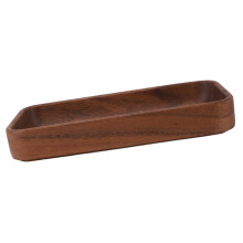 Wooden Serving Bowl Fruit Salad Dish, Versatile Durable Home Rectangle