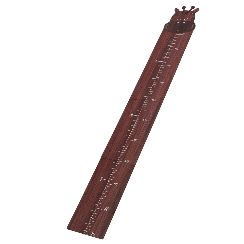 Wooden Growth Chart Ruler for Kids, Walnut, 70-170cm Height Monitor
