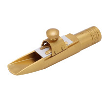 Alto Saxophone Metal Mouthpiece Size 6 Brass with Cap Bright Rich Tone for Beginners
